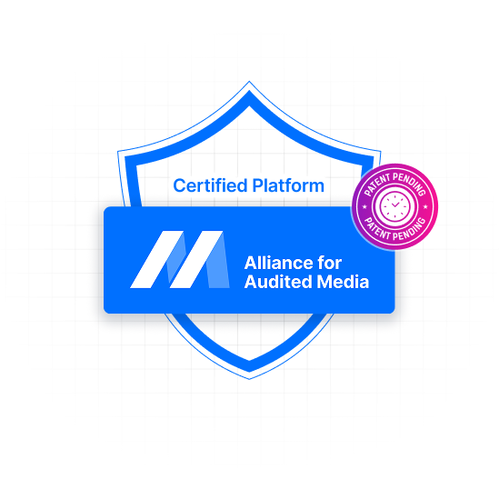 Alliance for Audited Media AAM on grid w patent pending badge v2