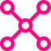 connected dns nodes icon