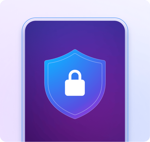 phone and shield with padlock phone and shield with padlock