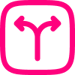 split direction branching icon