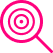 synapse magnifying glass and target red icon
