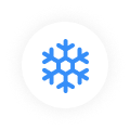 Snowflake Icon on White