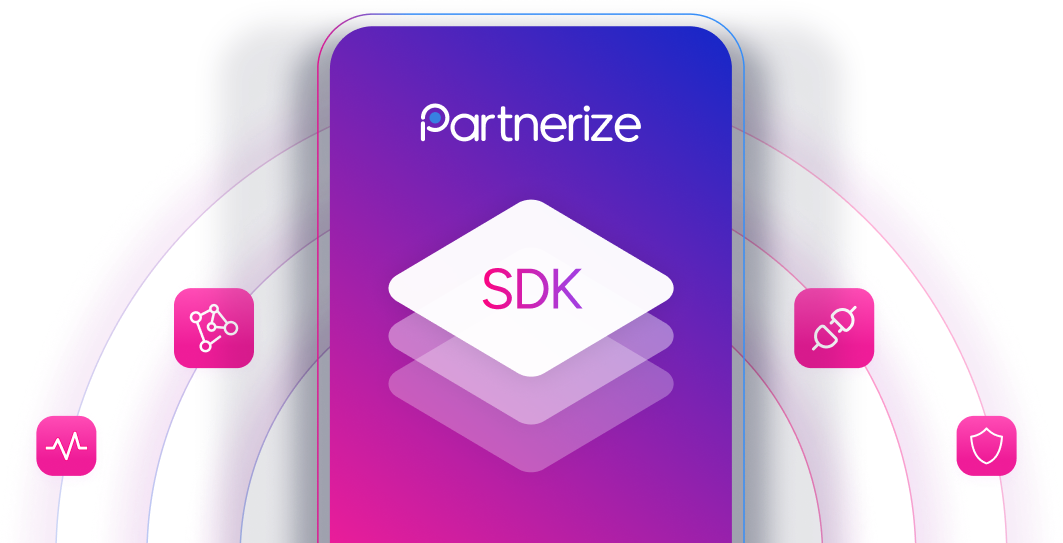 pz phone sdk with gradient mesh rings and icons cropped